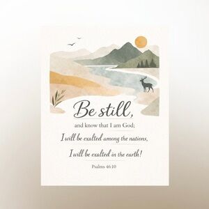 DDS Art Print, 8x10, Bible Verse, Paper Print, Unframed, Nature Series